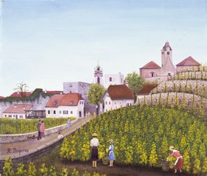 Weinlese in Dürnstein