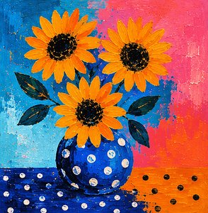 Sonnenblumen im Farbenrausch