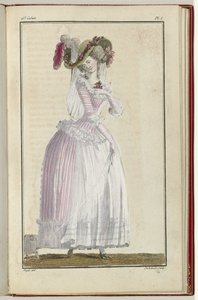 Cabinet des Modes ou les Modes Nouvelles, 15. Juni 1786, pl. I von A.B. Duhamel