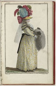Cabinet des Modes ou les Modes Nouvelles, 15. März 1786, pl. I von A.B. Duhamel