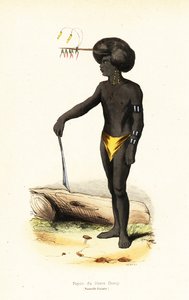 Papuanischer Mann aus Dory Harbour, Westpapua von AC AC