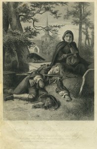 Barnaby und seine Mutter warten auf die Kutsche von A.E. and Darley, F.O.C. Koch