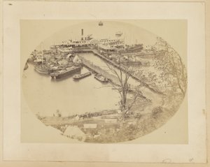 Unterer Kai, Belle Plain, USMRR Baukorps. 16. Mai 1864 von A.J. Russell