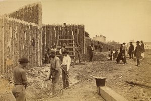 [Palisade gebaut von General Haupt zum Schutz von Regierungseigentum, Orange & Alexandria R.R., Alexandria, Virginia]