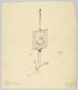 Entwurf für eine Eichenmalstaffelei von A.N. Davenport Co.