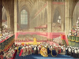 Die Krönung von George IV. am 19. Juli 1821 in der Westminster Abbey