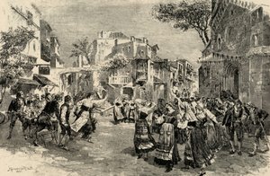 Mascagnis Oper Cavalleria Rusticana - letzter Akt von A. (after) Bonamore