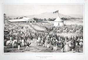 Krönung von General Faustin Soulouque (ca. 1785-1867) zum Kaiser von Haiti