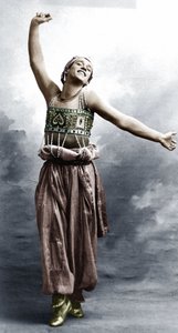 Vaslav Nijinsky im Kostüm für Scheherazade