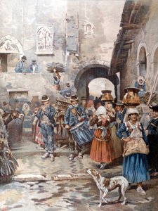 Heiligabend auf dem römischen Land vor 100 Jahren von A. Coleman