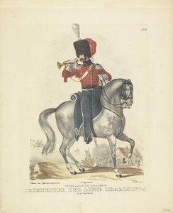 Trompeter in voller Uniform, 1820-1825