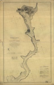 Potomac River (in vier Blättern): Blatt Nr. 4, von Indian Head bis Georgetown von A. D. United States Coast Survey; Bache