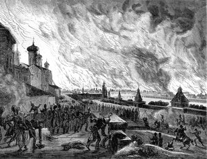Moskau in Flammen, 15. September 1812, 1882-1884 von A. Etienne