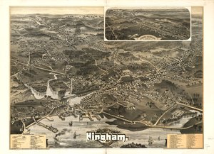 Stadt Hingham, Plymouth County, Mass. 1885 von A. F.; Geo. H. Walker and Co. Poole