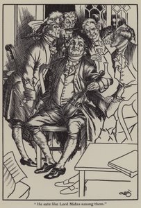 Illustration für The Essays of Elia von Charles Lamb (Lithografie) von A. Garth Jones