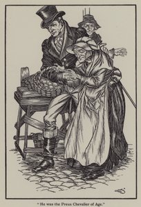 Illustration für The Essays of Elia von Charles Lamb (Lithografie) von A. Garth Jones