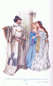 Frederick befahl Rosalind mit zornigem Blick, den Palast zu verlassen (Wie es euch gefällt)