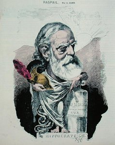 Karikatur von Francois Vincent Raspail (1794-1878) ca. 1870