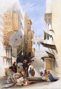 Straße zum El Azhar, Groß-Kairo, Ägypten von A Margaretta Burr