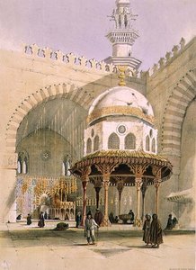 Die Moschee des Sultan Hassan, Kairo, veröffentlicht 1846 von A. Margaretta Burr