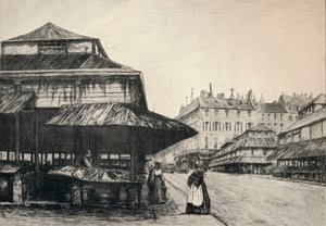 Der Marché St Honore, 1915 von A. P. Martial
