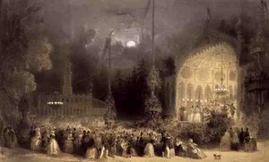 Chateau des Fleurs, Die Champs Elysees, gedruckt von Auguste Bry von A Provost