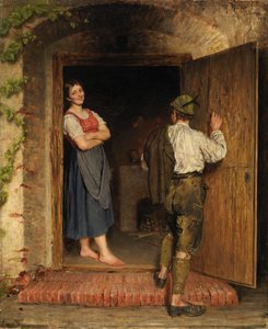Zeichnung auf Tür, 1887