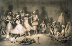 Tanz der Nautch-Mädchen, veröffentlicht 1858