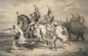 Sikh-Häuptlinge auf der Jagd, aus 