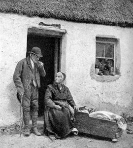 Warten auf den Arzt im abgelegenen Galway, Irland, 1922 von A. W. Cutler