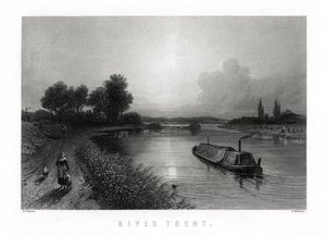Der Fluss Trent, England, 1883