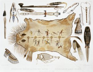 Indische Utensilien und Waffen, 1843