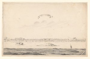 Ansicht von Passoeroean von A. de Nelly (possibly)