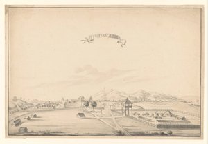 Ansicht des Fort Salatiga von A. de Nelly (possibly)
