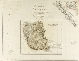 Eine neue Karte von Mexiko und angrenzenden Provinzen von Aaron Arrowsmith