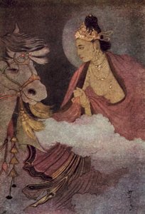 Abreise von Prinz Siddhartha von Abanindranath Tagore
