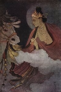 Abreise von Prinz Siddhartha, Illustration aus 