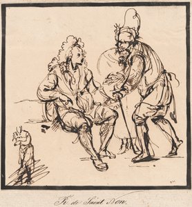 Ein Gärtner und ein Gentleman von Abbé de Saint Non Jean Claude Richard