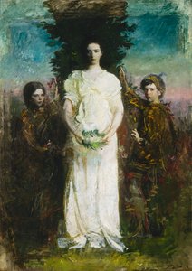 Meine Kinder Mary, Gerald und Gladys Thayer, ca. 1897 von Abbott Handerson Thayer