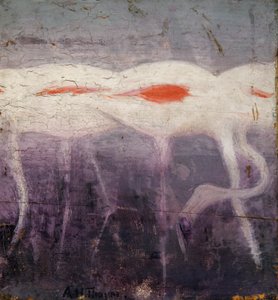 Weiße Flamingos, Studie für das Buch Tarnung im Tierreich von Abbott Handerson Thayer