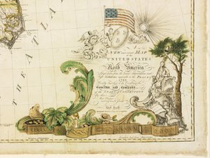 Amerikas erste nationale Karte, 1784 von Abel Buell