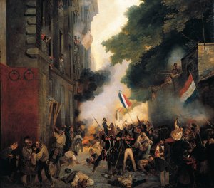 Episode der Revolution von 1830, Julitag: Angriff auf die Kaserne in der Babylonstraße am 29. Juli