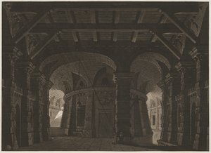 Unterirdisches Gefängnis für die Bühne von Abel Schlicht