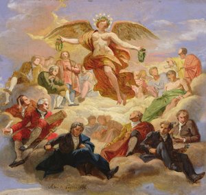 Skizze für die Decke der Bergbauschule von Abel de Pujol