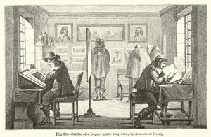 Studio eines Kupferstechers