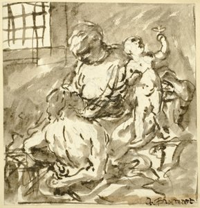 Römische Nächstenliebe von Abraham Bloemaert