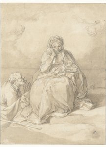 Die Heilige Familie von Abraham Bloemaert