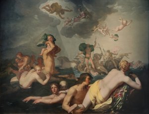 Der Triumph des Neptun von Abraham Bloemaert