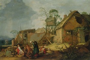 Landschaft mit Bauernhof, 1629 von Abraham Bloemaert