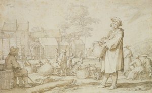Marktszene von Abraham Bloemaert